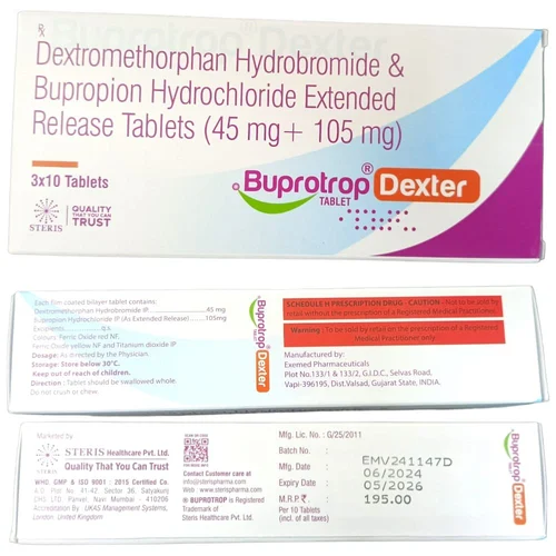 Dextromethorphan Hydrobromide & Bupropion Hydrochloride Tablets